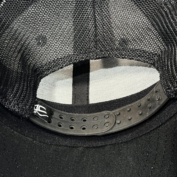 Outdoor Cap Baseball Hat Snapback Mesh Solid Blue Black - Picture 8 of 8